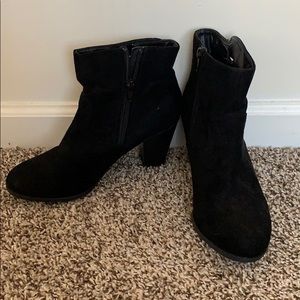 Shoes - Black faux suede booties Shoes - Black faux suede booties